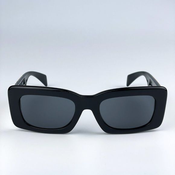 NEW Versace VE4444U GB1/87 Black Dark Grey Rectangle Women Sunglasses main image 9